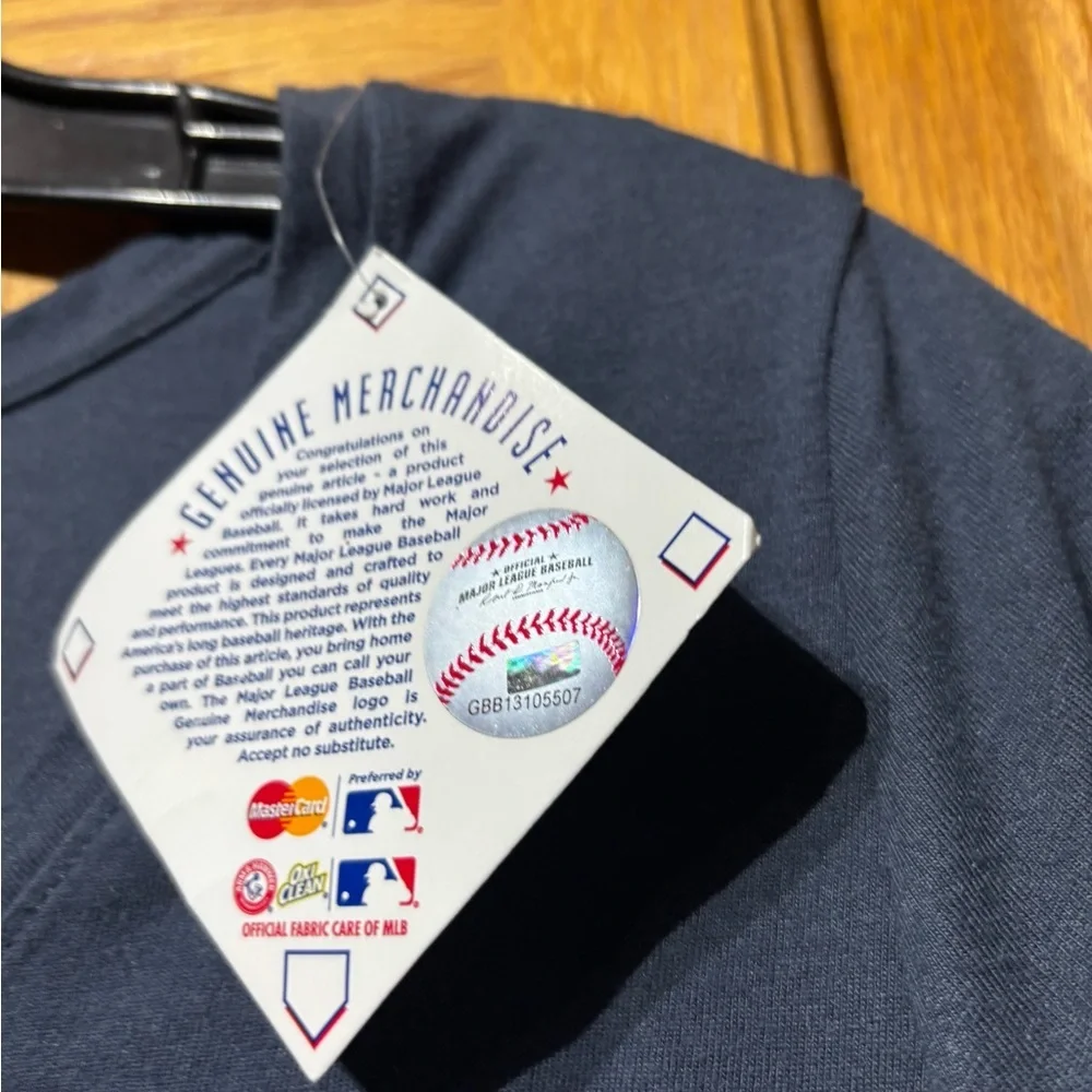 NWT Soft As A Grape New York Yankees Women's Maternity T-Shirt Large Navy Blue - Picture 3 of 10